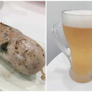 鎌倉、新店サムライソーセージで食べ歩き！若宮大路にオープンした「和」テイストのソーセージ、湘南ビールセットで乾杯！